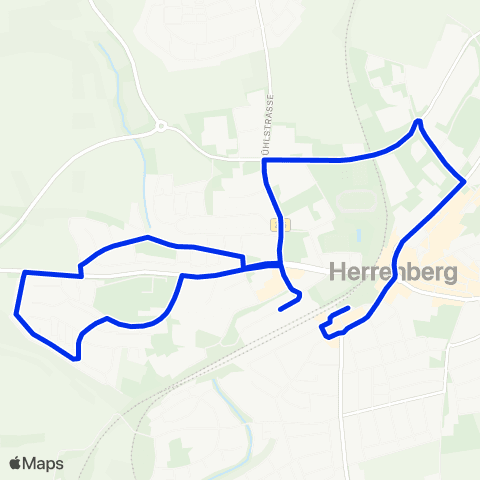VVS Herrenberg ZOB - Nord - West - Kalkofenstraße map