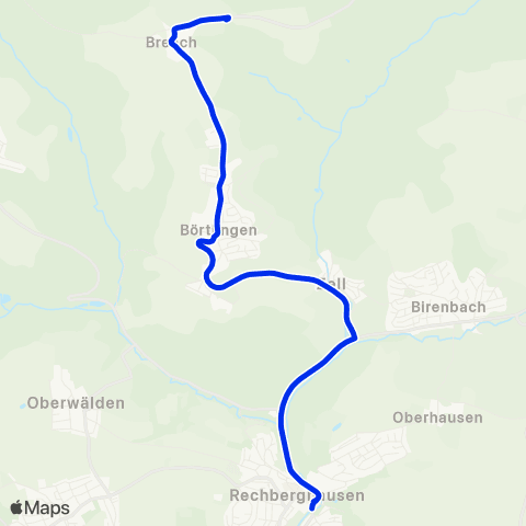 VVS Rechberghausen - Börtlingen map