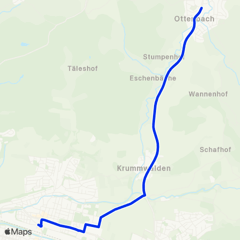VVS Eislingen - Ottenbach map