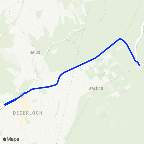 VVS Degerloch (B27) - Königsträßle - Ruhbank map