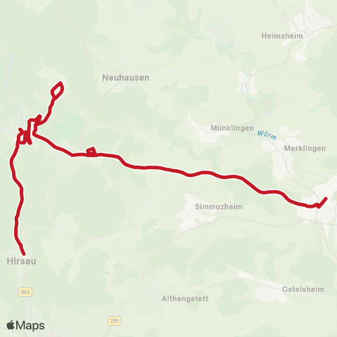 VVS Bad Liebenzell - Weil der Stadt map