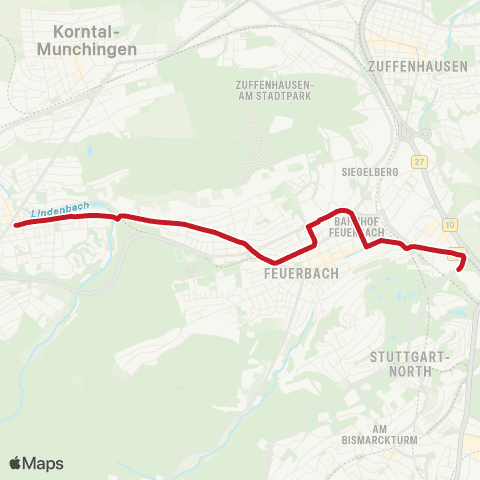 VVS Weilimdorf Löwen-Markt - Pragsattel map