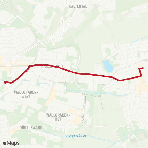 VVS Möhringen Bf - Vaihingen Bf map