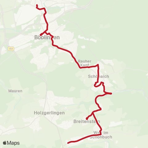 VVS Schülerverkehr Sindelfingen - Böblingen - Schönbuchlichtung map