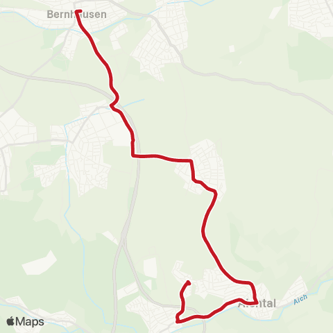 VVS Bernhausen - Harthausen - Grötzingen - Aich Rudolfshöhe map