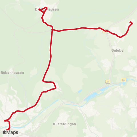 VVS Häslach - Walddorf - Dettenhausen - Pfrondorf - Tübingen map