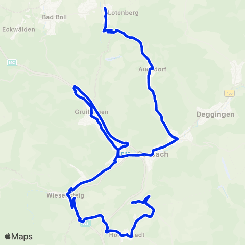 VVS Gammelshausen - Bad Ditzenbach - Drackenstein map