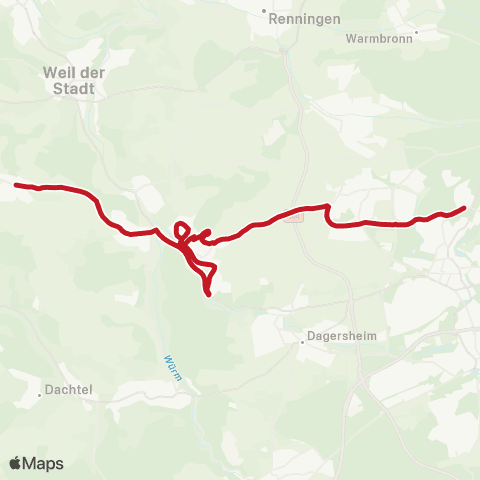 VVS Schülerverkehr Sindelfingen - Maichingen - Grafenau - Schafhausen - Ostelsheim map