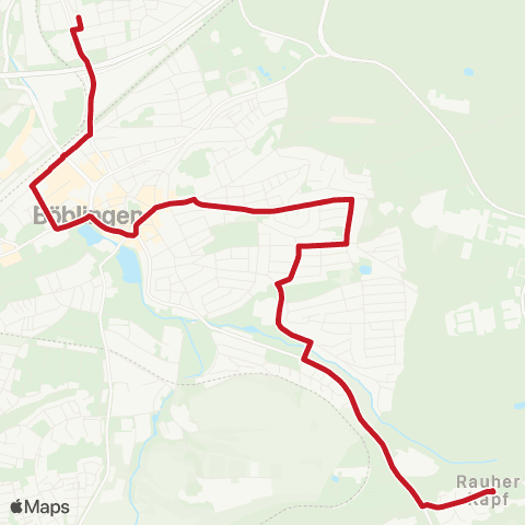 VVS Sindelfingen Frankenstraße - Böblingen Rauher Kapf map