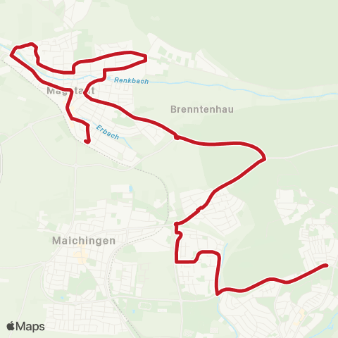 VVS Magstadt - Maichingen ( - Sindelfingen) map