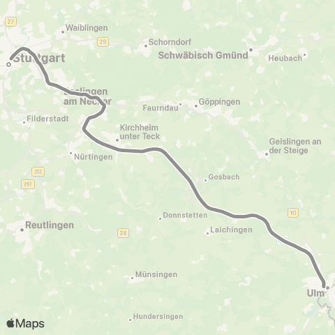 VVS Wendlingen - Merklingen - Ulm map