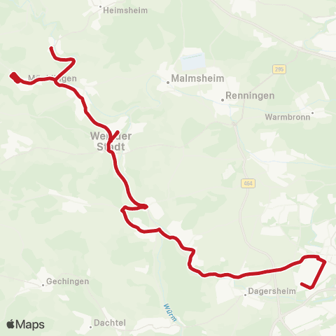 VVS Sindelfingen - Döffingen - Dätzingen - Weil der Stadt map