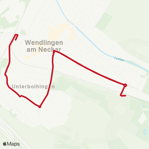 VVS Wendlingen (N) Schulzentrum - Sporthalle Im Speck - Schulzentrum map