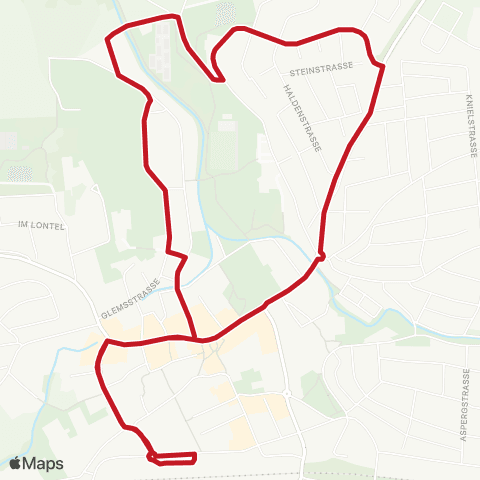 VVS Stadtverkehr Ditzingen: Bf - Am Maurener Berg - Bf map