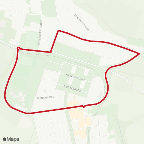 VVS Ersatzverkehr Parksiedlung map