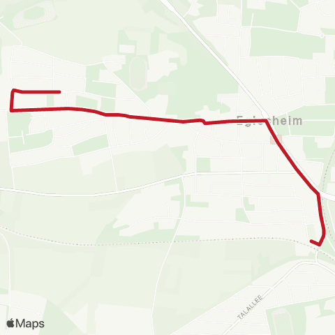 VVS Ludwigsburg ZOB - Rathaus - Eglosheim - Monrepos map