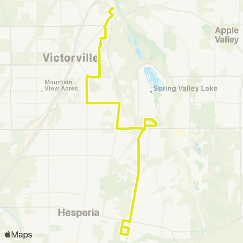 VVTA Vvtc - Hesperia Post Office map