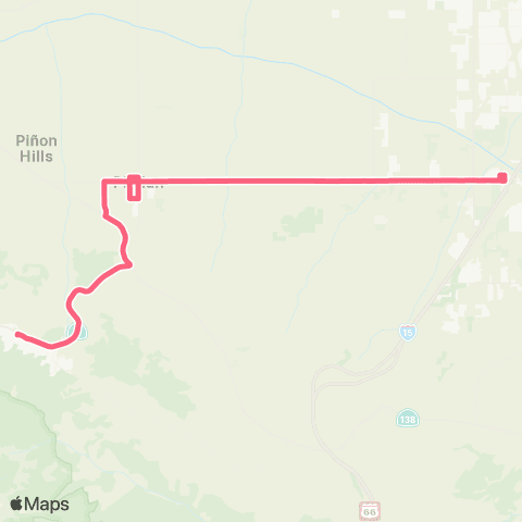 VVTA Hesperia Super Target - Wrightwood map