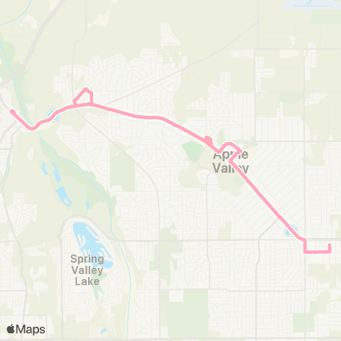 VVTA Apple Valley Post Office - Vvtc map