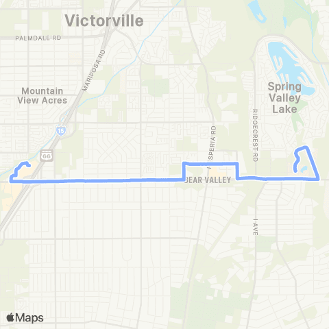 VVTA Victor Valley Coll - Victor Valley Mall map