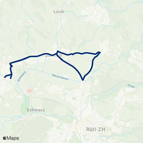 VZO - Verkehrsbetriebe Zürichsee und Oberland Bubikon, Bahnhof - Bubikon, Bahnhof map