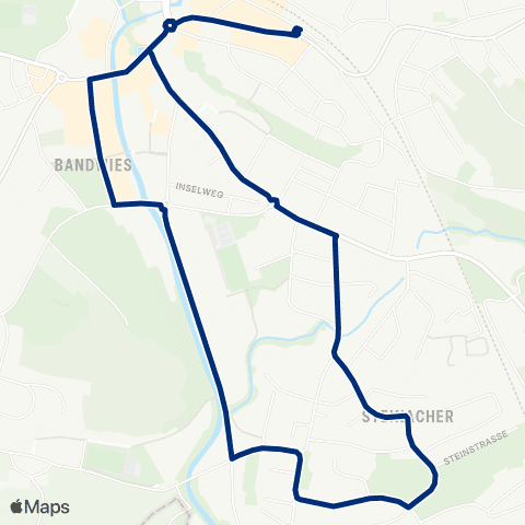 VZO - Verkehrsbetriebe Zürichsee und Oberland Rüti ZH, Bahnhof - Rüti ZH, Bahnhof map