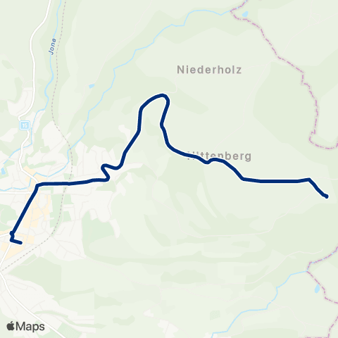 VZO - Verkehrsbetriebe Zürichsee und Oberland Wald ZH, Bahnhof - Wald ZH, Rehazentrum map