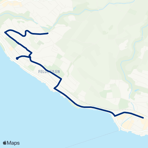 VZO - Verkehrsbetriebe Zürichsee und Oberland Meilen, Bahnhof - Meilen, Eichholz map