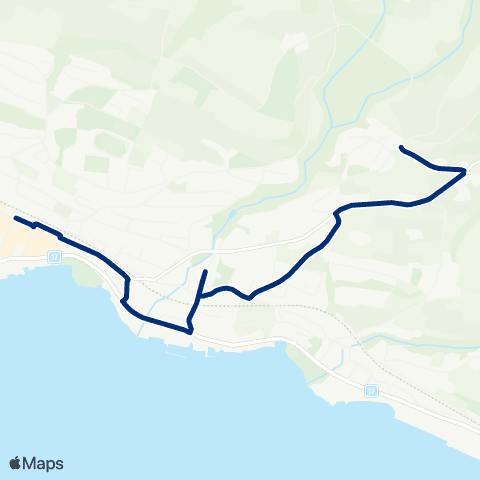VZO - Verkehrsbetriebe Zürichsee und Oberland Meilen, Bahnhof - Meilen, In der Au map