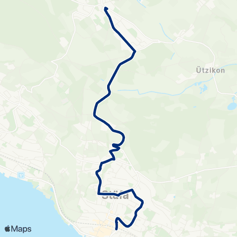VZO - Verkehrsbetriebe Zürichsee und Oberland Stäfa, Bahnhof - Stäfa, Binz map