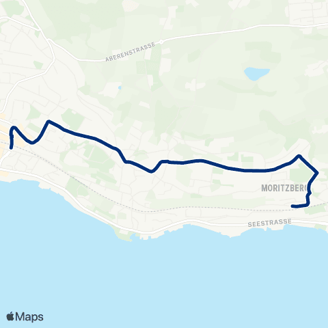 VZO - Verkehrsbetriebe Zürichsee und Oberland Uerikon, Bahnhof - Stäfa, Bahnhof map