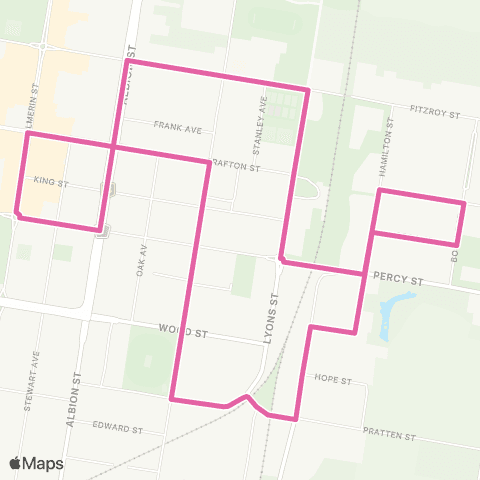 Translink Warwick East Warwick map