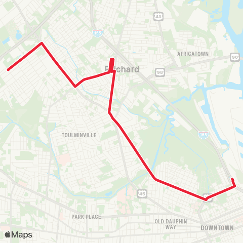 The Wave Highway 45 map