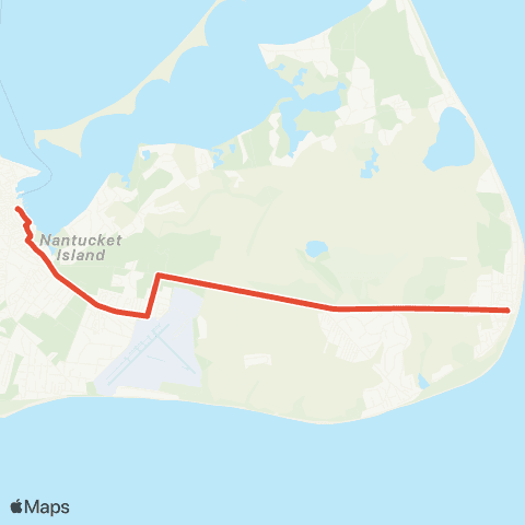 WAVE Sconset via Old South Road Route map