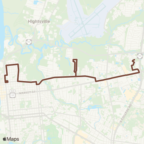 Wave Transit Princess Place Dr map