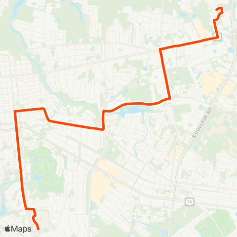 Wave Transit Randall Pkwy-Medical Ctr map