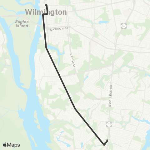 Wave Transit Carolina Beach Rd map