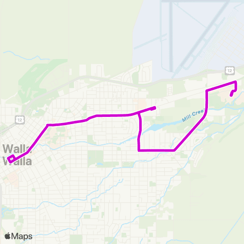 Valley Transit Isaacs Ave / WWCC map