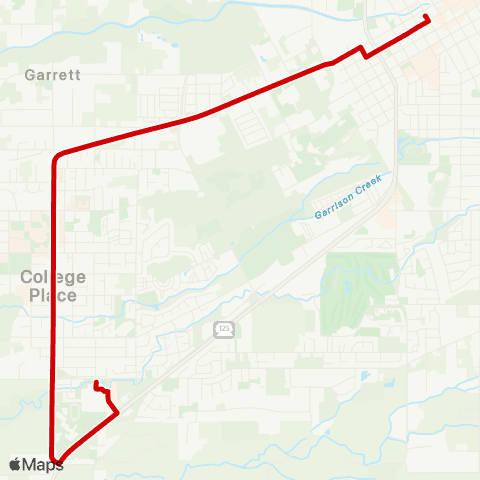 Valley Transit College Ave / Meadowbrook map