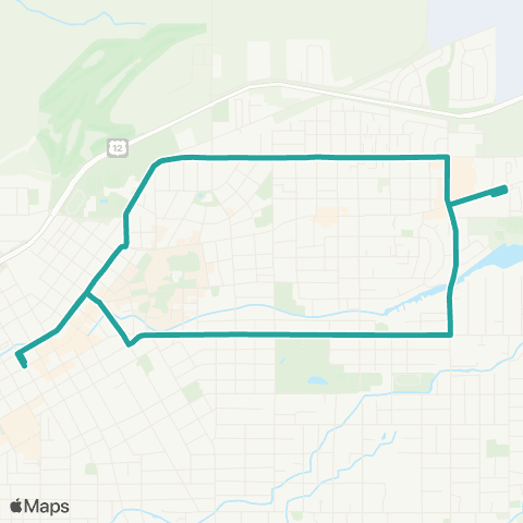 Valley Transit Melrose / Alder map