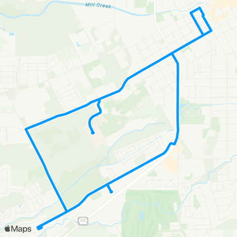 Valley Transit V.A. - Medical Loop map