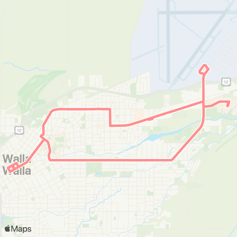 Valley Transit East Loop map