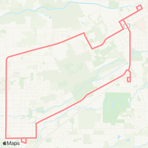 Valley Transit West Loop map