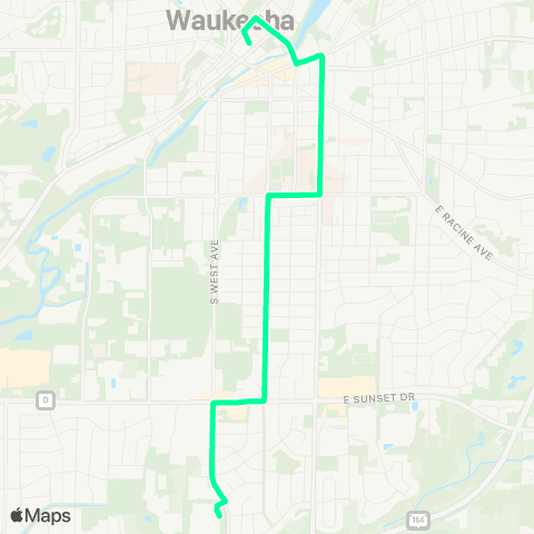 Waukesha Metro Grand map