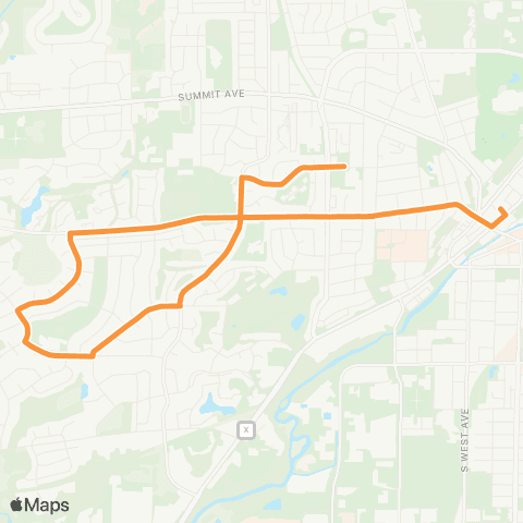 Waukesha Metro Summit map