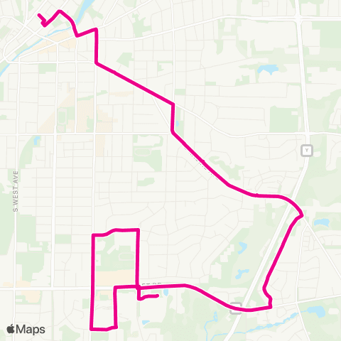 Waukesha Metro Racine Avenue map