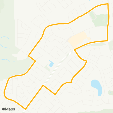 Wood Buffalo Transit Route 5 Timberlea / Bear Ridge map