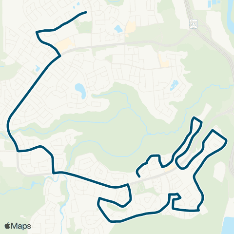 Wood Buffalo Transit Thickwood East map