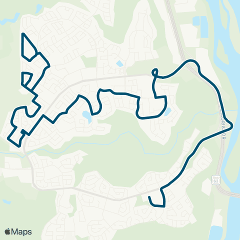 Wood Buffalo Transit Cartier / Eagle Ridge map