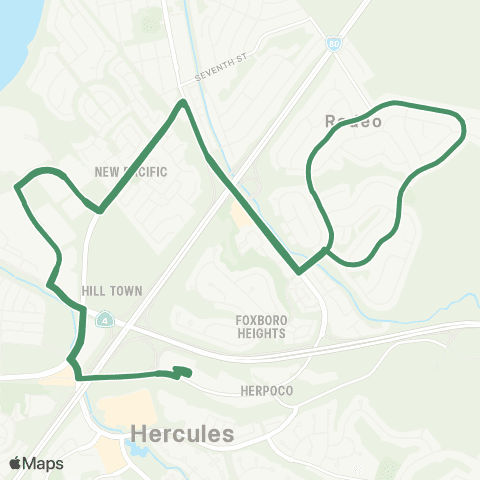 WestCAT Rodeo - Hercules (Viewpointe / N Shore Business Pk) map